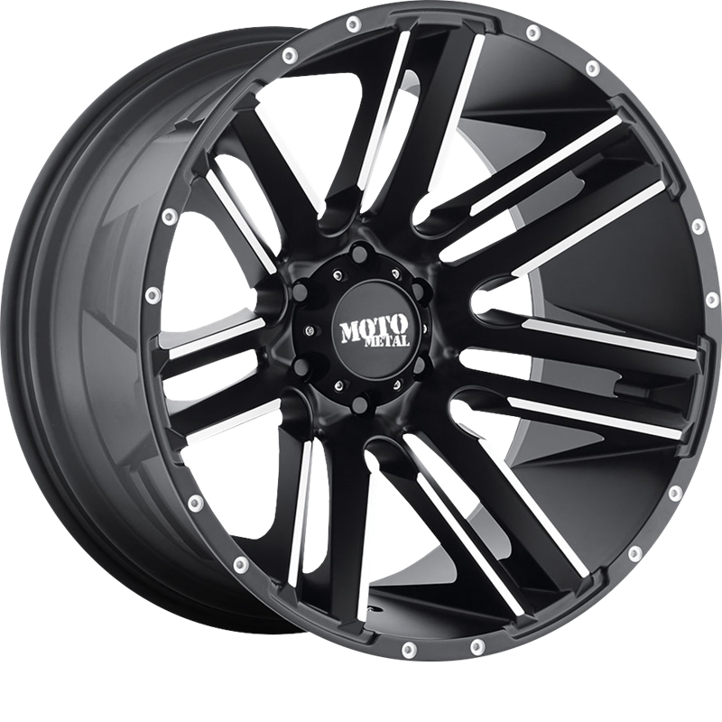 Moto Metal 20x12 MO978 Razor Satin Black Machined -44mm