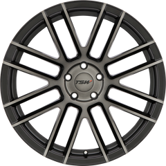 TSW 18x8.5 Mosport Matte Black w/ Machined Face and Dark Tint +20mm