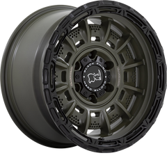 Black Rhino 17x9 Legion Olive Drab Green w/ Black Lip -12mm