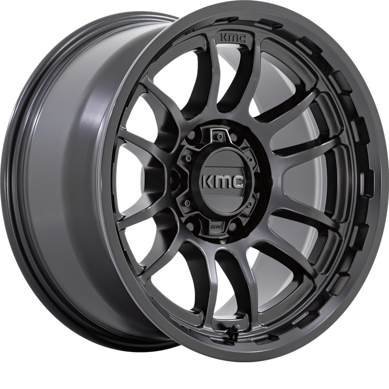 KMC 20x9 KM727 Wrath Satin Black +0mm