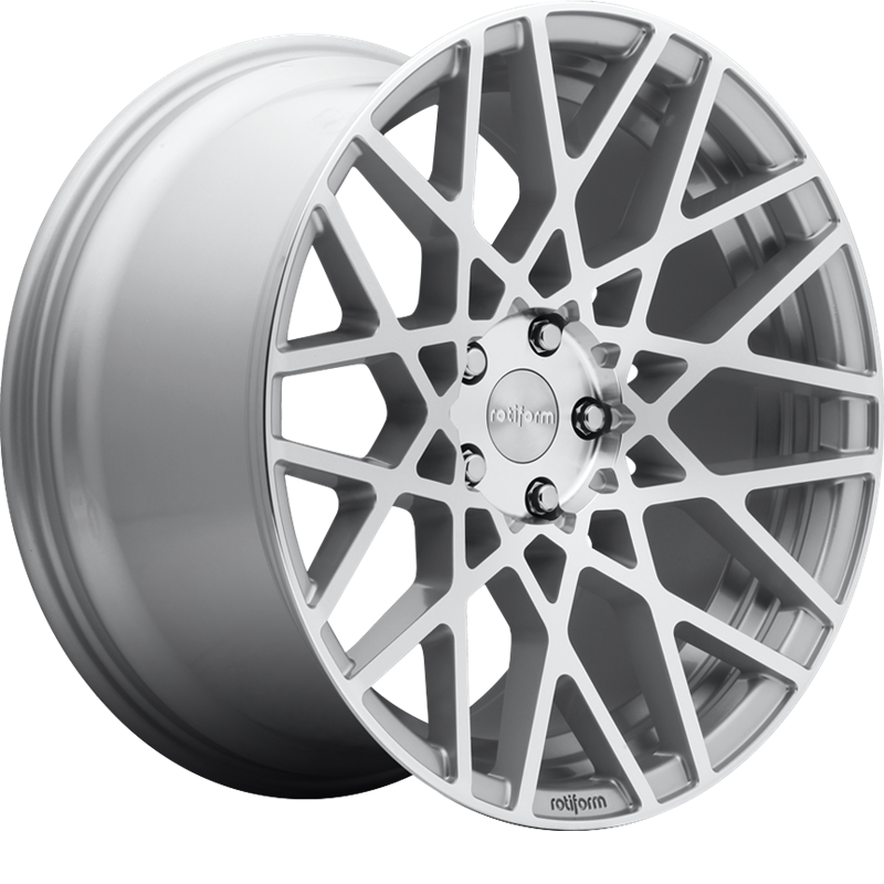 Rotiform 19x8.5 R110 BLQ Gloss Silver Machined +35mm