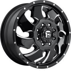 Fuel 20x8.25 D574 Cleaver Dually Gloss Black Milled -202mm