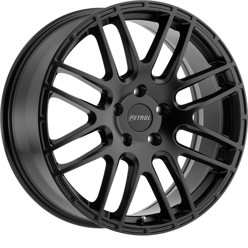 Petrol 17x7.5 P6A Matte Black +32mm