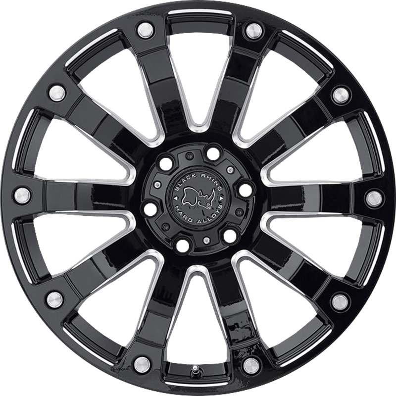 Black Rhino 18x9 Selkirk Gloss Black Milled +12mm