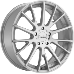 American Racing 17x7 AR904 Bright Silver w/ Machined Face +40mm