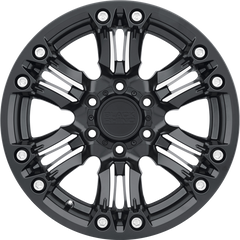 Black Rhino 18x9.5 Asagai Matte Black w/ Machined Spoke and Stainless Bolts +12mm