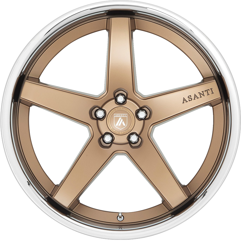 Asanti 20x10.5 ABL-31 Regal Satin Bronze w/ Chrome Lip +38mm