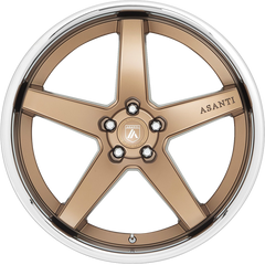 Asanti 20x10.5 ABL-31 Regal Satin Bronze w/ Chrome Lip +38mm