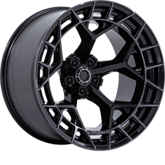 Fuel 20x9 FC873 Charger Gloss Black w/ Brushed Face and Dark Tint +1mm