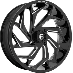 Fuel UTV 18x7 D753 Reaction Gloss Black Milled +13mm