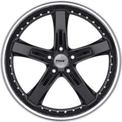 TSW 17x8 Jarama Gloss Black w/ Mirror Cut Lip +40mm