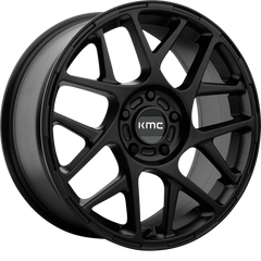 KMC 17x7.5 KM708 Bully Satin Black +38mm