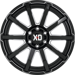 XD 17x8 XD847 Outbreak Gloss Black Milled +35mm