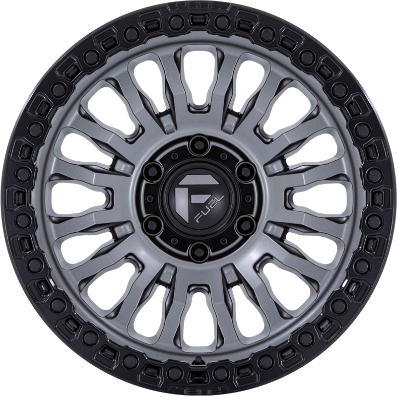 Fuel 17x9 FC857 Rincon Matte Gunmetal w/ Black Lip +25mm