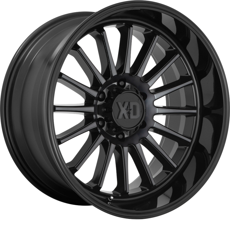 XD 20x9 XD857 Whiplash Gloss Black w/ Gray Tint +0mm