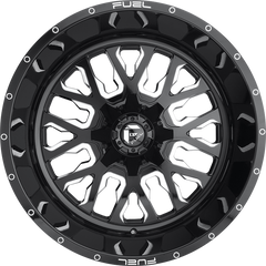 Fuel 17x9 D611 Stroke Gloss Black Milled -12mm