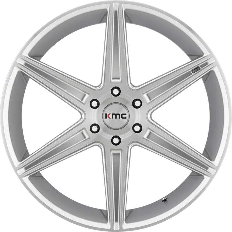 KMC 20x9 KM712 Prism Truck Brushed Silver +30mm