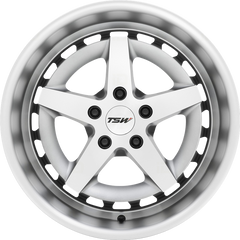 TSW 18x10 Degner Matte Titanium w/ Machined Face +25mm