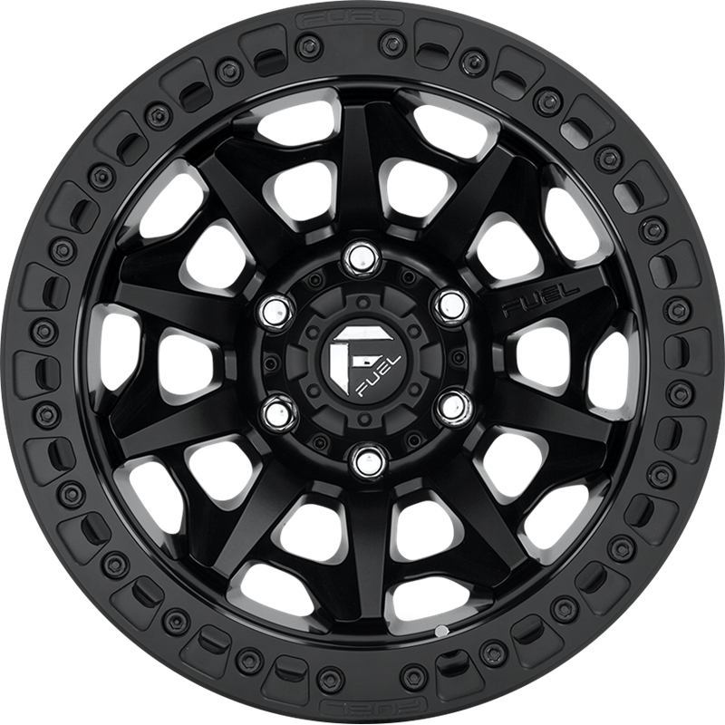 Fuel 17x9 D114 Covert BL Matte Black -38mm