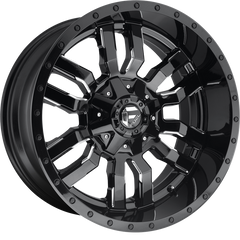 Fuel 18x9 D595 Sledge Gloss Black Milled +1mm