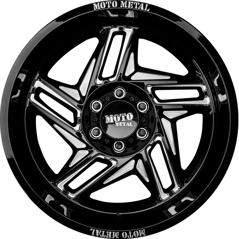 Moto Metal 20x10 MO996 Ripsaw Gloss Black Milled -18mm