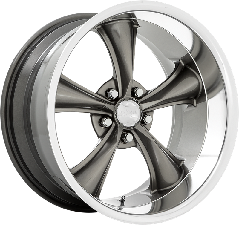 American Racing 18x9.5 VN338 Boss Graphite w/ Diamond Cut Lip -4mm