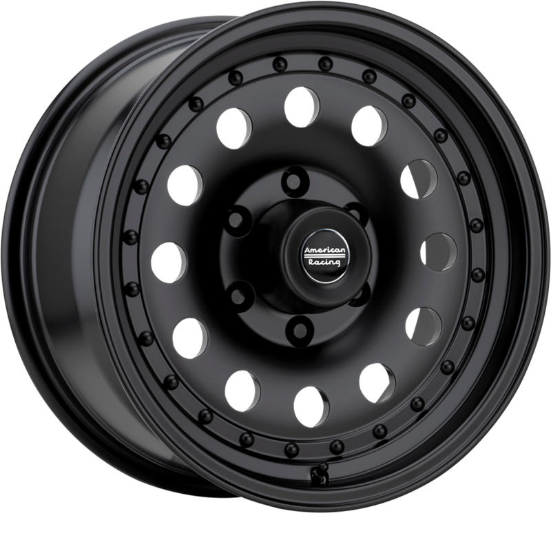 American Racing 18x8 AR62 Outlaw II Satin Black +18mm