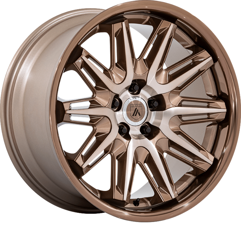 Asanti 20x9 ABL-47 Imperator Bronze Machined w/ SS Lip +27mm