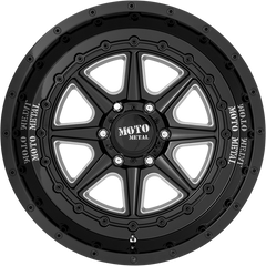 Moto Metal 20x10 MO801 Phantom Gloss Black Milled -18mm