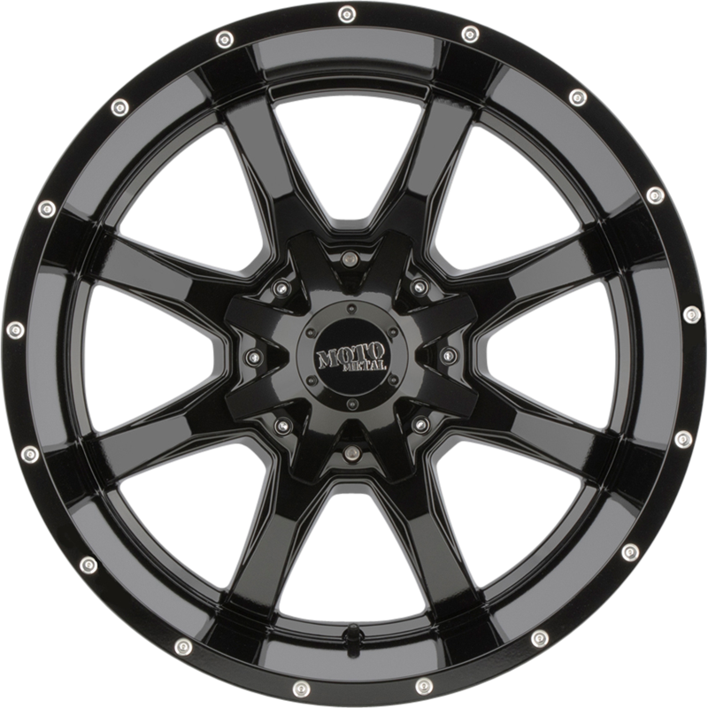 Moto Metal 16x8 MO970 Gloss Black Milled +0mm