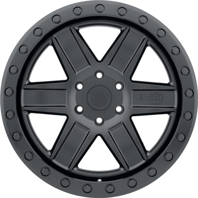 Black Rhino 18x9.5 Attica Matte Black w/ Black Bolts +0mm