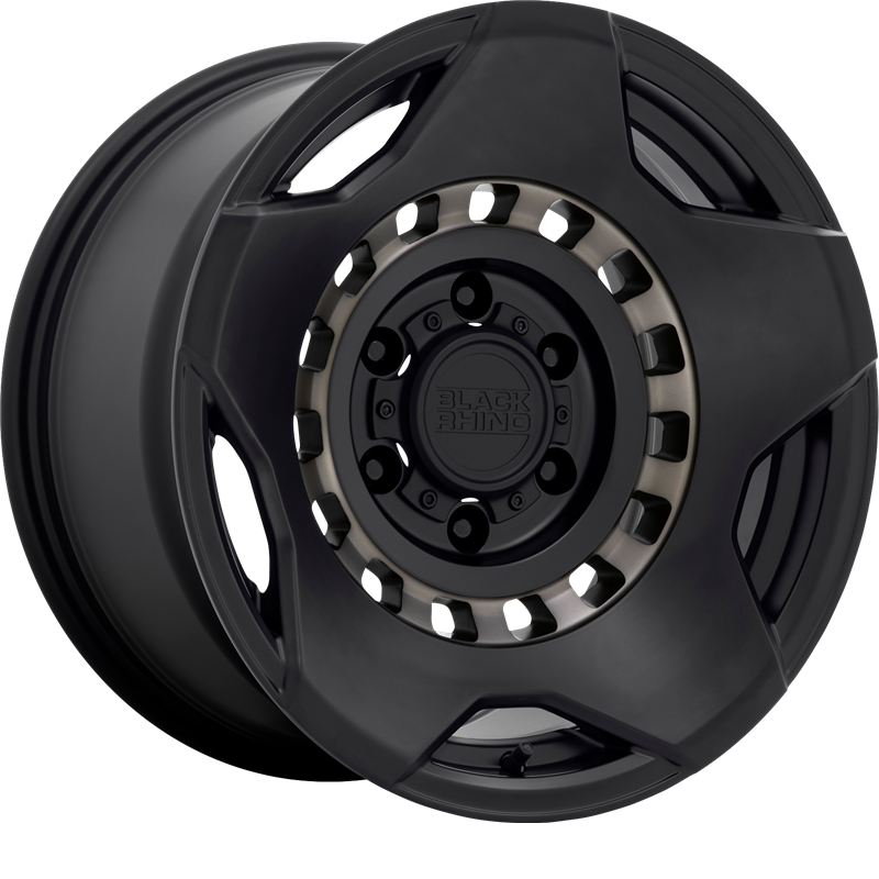 Black Rhino 17x9 Muzzle Matte Black w/ Machined Tinted Ring -18mm