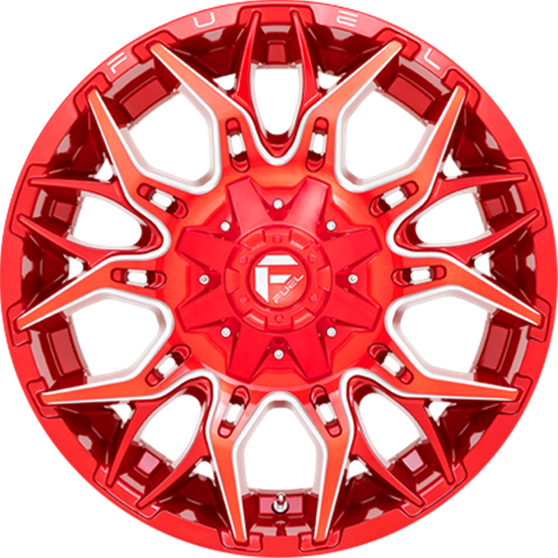 Fuel 20x10 D771 Twitch Candy Red Milled -18mm