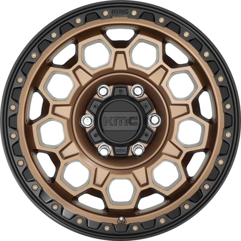 KMC 17x8 KM545 Trek Matte Bronze w/ Black Lip +35mm