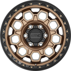 KMC 17x8 KM545 Trek Matte Bronze w/ Black Lip +35mm