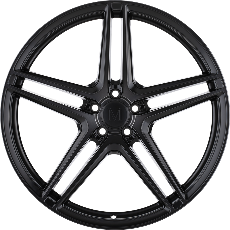 Mandrus 18x8.5 Bremen Semi Gloss Black w/ Mirror Cut Face and Translucent Clear Coat +22mm