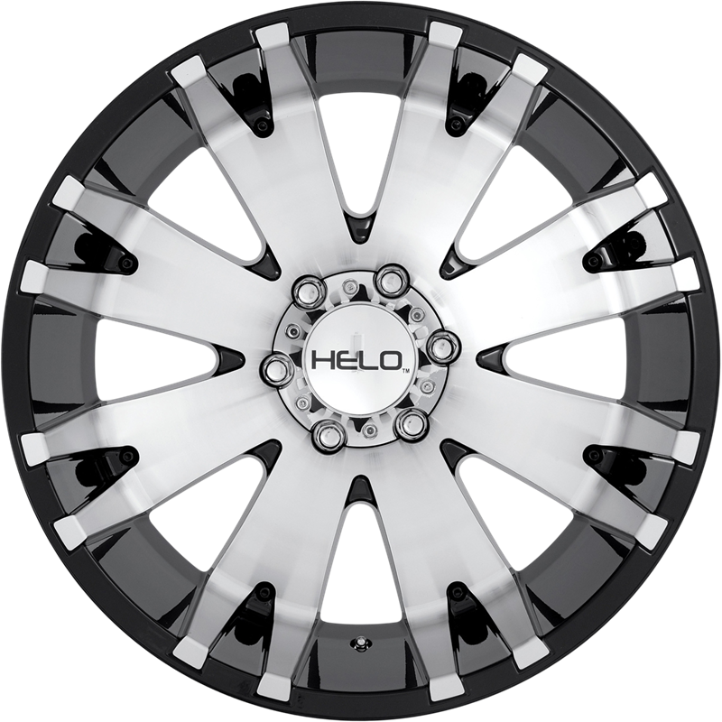 Helo 20x10 HE917 Gloss Black Machined -18mm