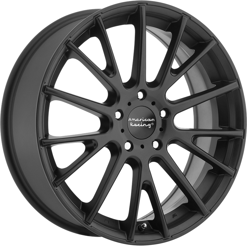 American Racing 16x7 AR904 Satin Black +40mm