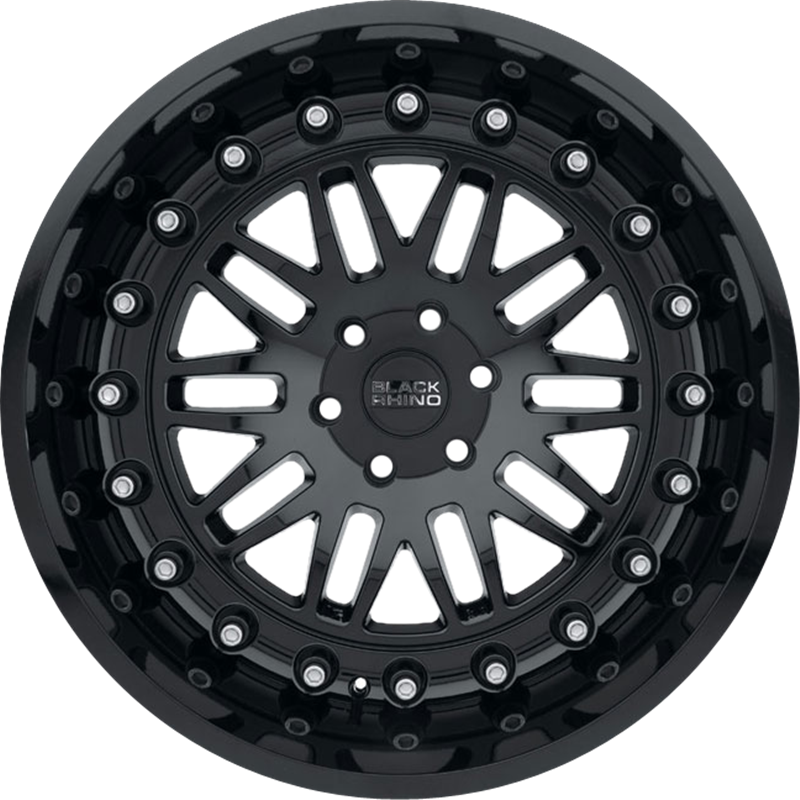 Black Rhino 20x11.5 Fury Gloss Black -44mm