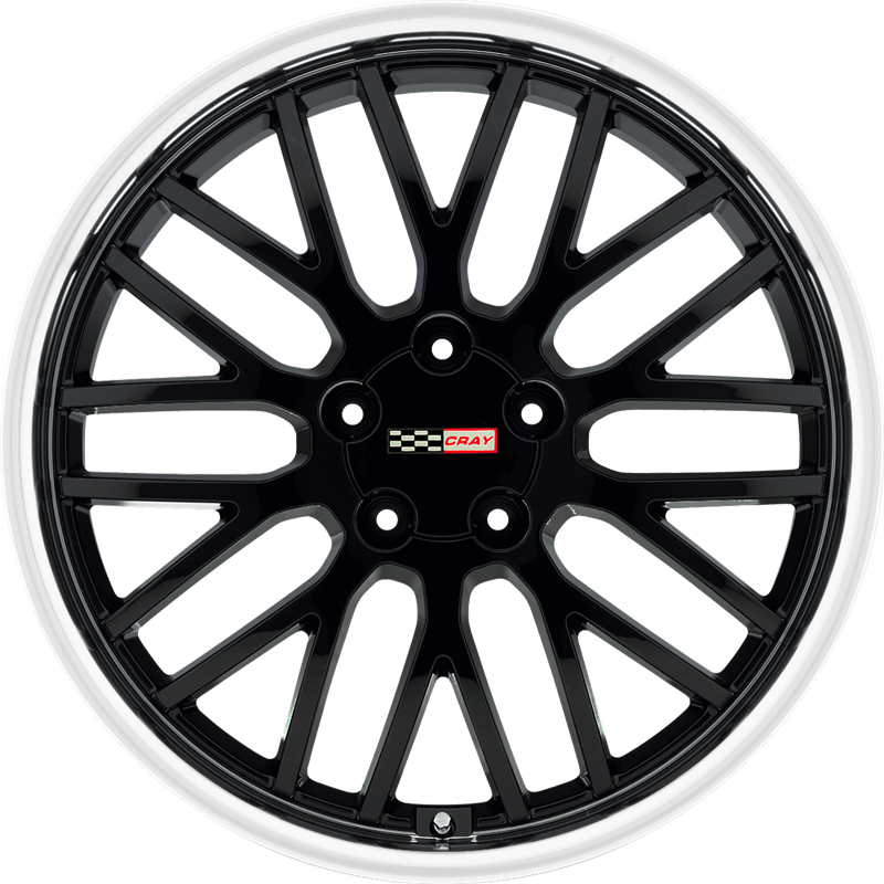 Cray 19x10.5 Manta Gloss Black w/ Mirror Cut Lip +65mm