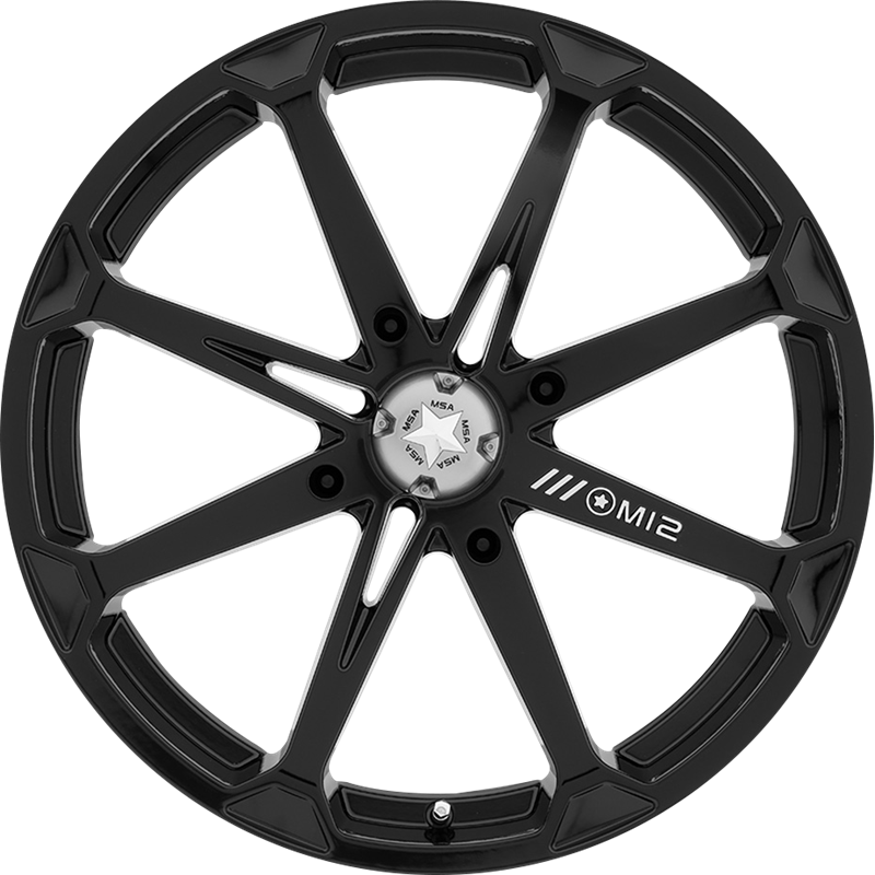 MSA Offroad Wheels 14x7 M12 Diesel Gloss Black +10mm