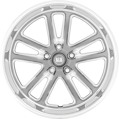 US Mags 18x9.5 U130 Bullet Textured Gunmetal w/ Milled Edges +1mm