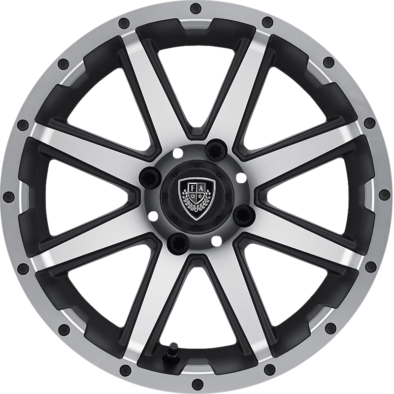 Fairway Alloys 14x6.5 FA136 Rebel Matte Black Machined -23mm