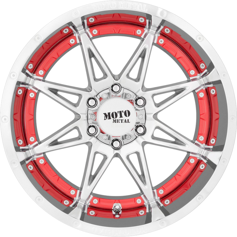 Moto Metal 18x8.5 MO993 Hydra Chrome +18mm