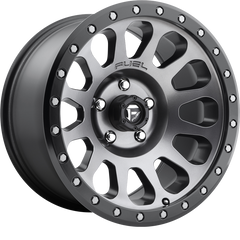 Fuel 20x10 D601 Vector Matte Gunmetal w/ Black Bead Ring -18mm