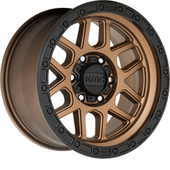 KMC 17x9 KM544 Mesa Matte Bronze w/ Black Lip +18mm