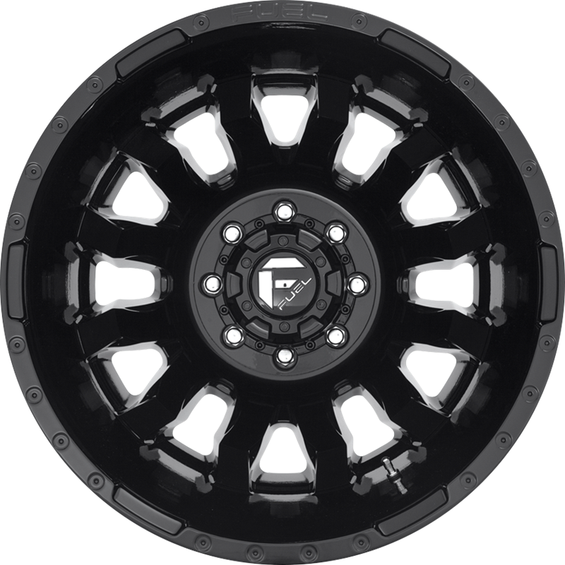 Fuel 20x8.25 D675 Blitz Dually Gloss Black -246mm