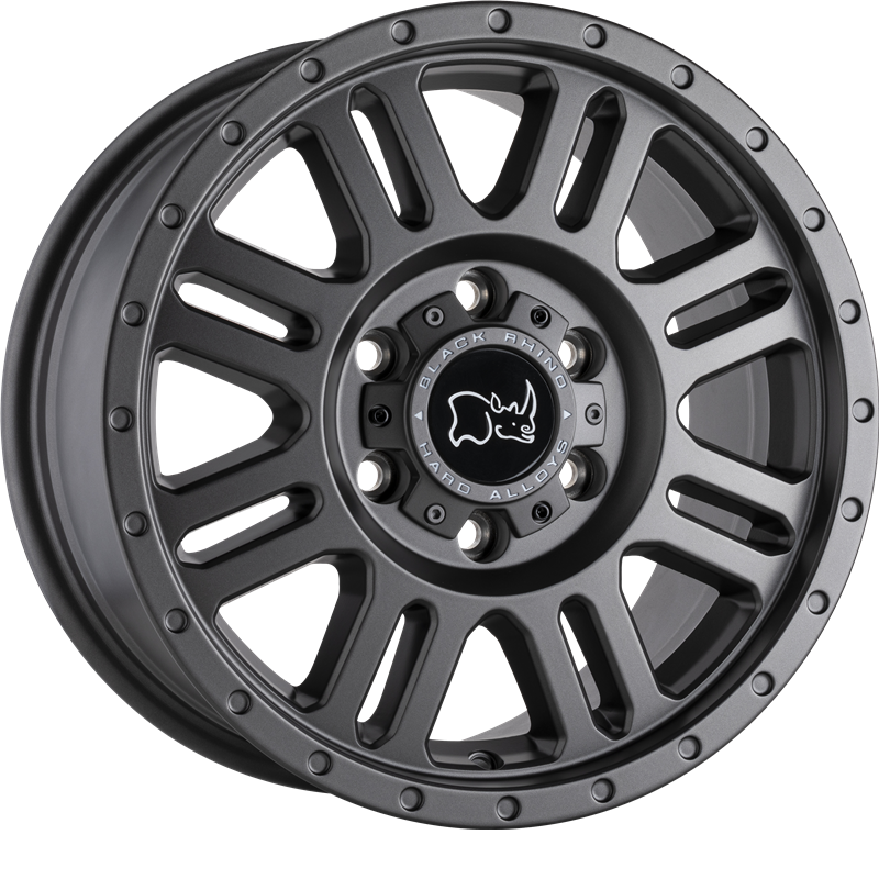 Black Rhino 16x8 Yellowstone Matte Gunmetal +38mm