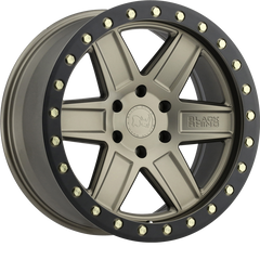 Black Rhino 20x9.5 Attica Matte Bronze w/ Black Lip Edge and Brass Bolts +12mm