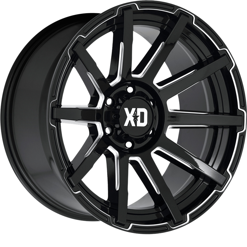 XD 20x10 XD847 Outbreak Gloss Black Milled -18mm